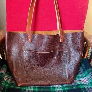 Portland Leather Goods Cinnamon Bear Large Classic Tote
